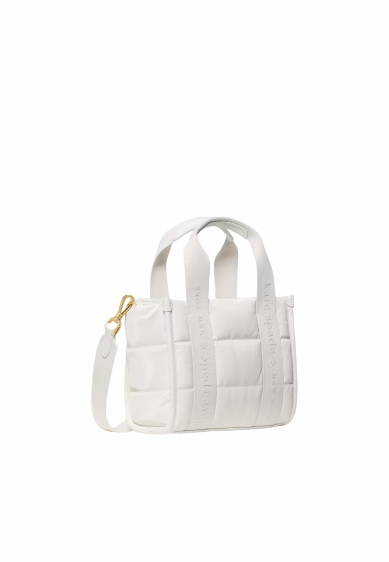 Kate Spade KIP Puffy Mini Tote Bag In Optic White KM668