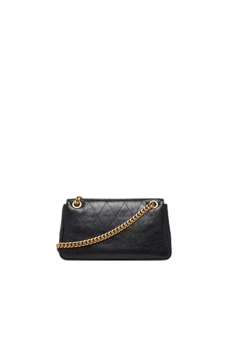 ( PREORDER ) Tory Burch Small Charlie Quilted Shoulder Bag In Black 185829