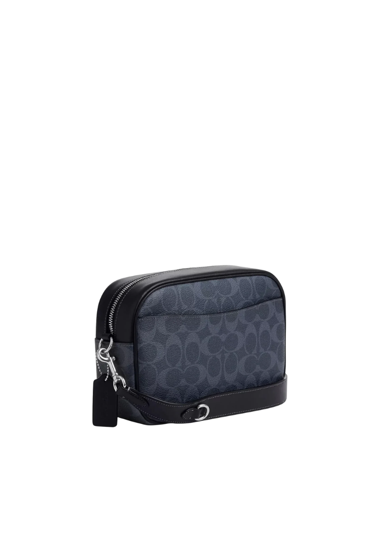 Coach Jamie Camera Bag Signature Canvas In Denim Midnight Navy CA547