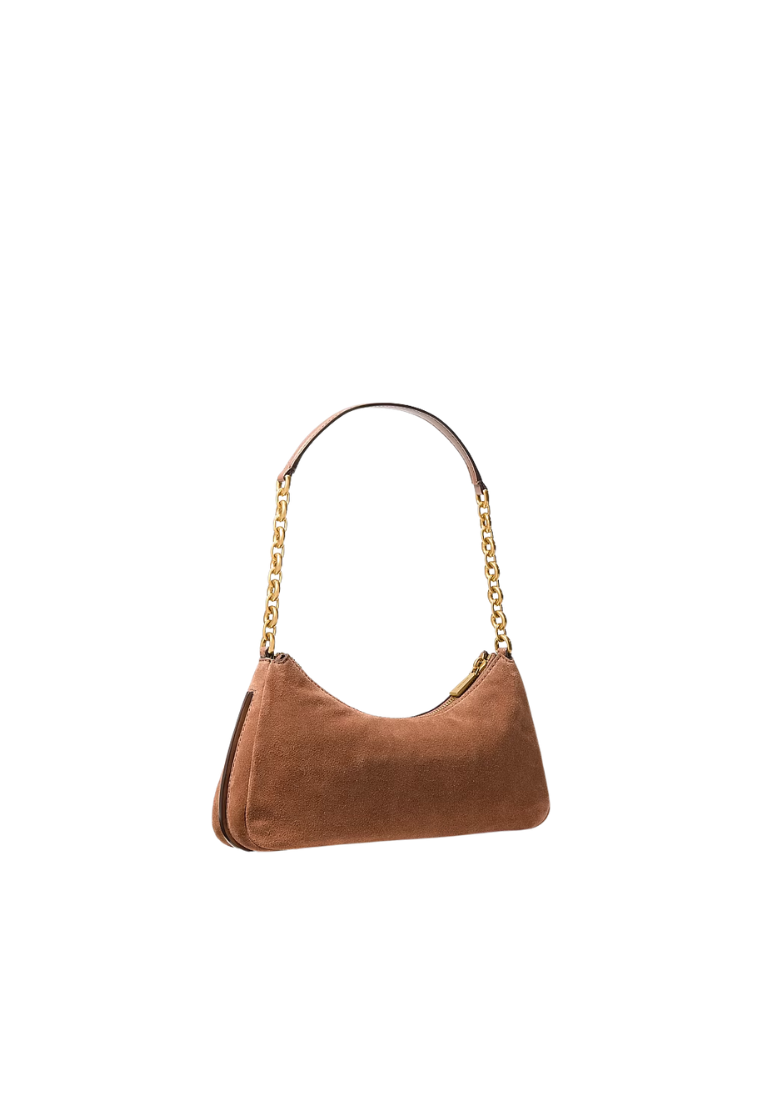 ( PREORDER ) Michael Kors Nolita Medium Hand-Woven Leather Chain Shoulder Bag In Luggage 32F6AY5W6S