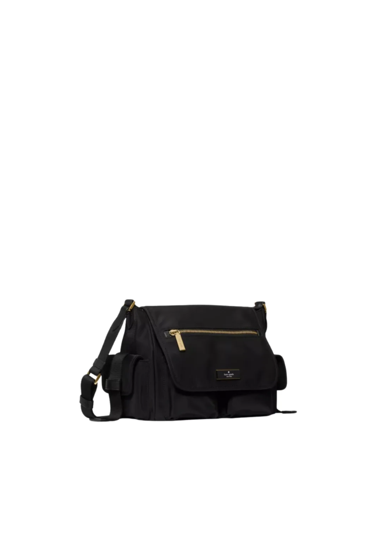 Kate Spade Carter Ksnyl Cargo Messenger Bag In Black KN672