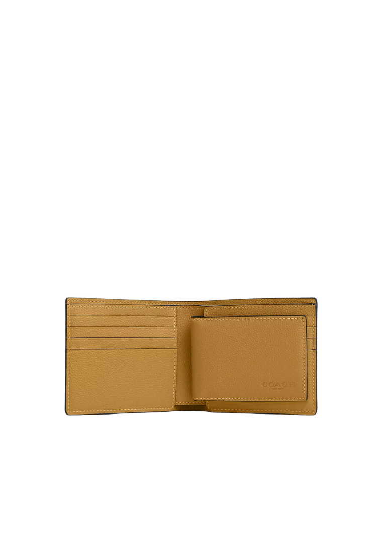 Coach Compact ID Wallet In Flax 74991