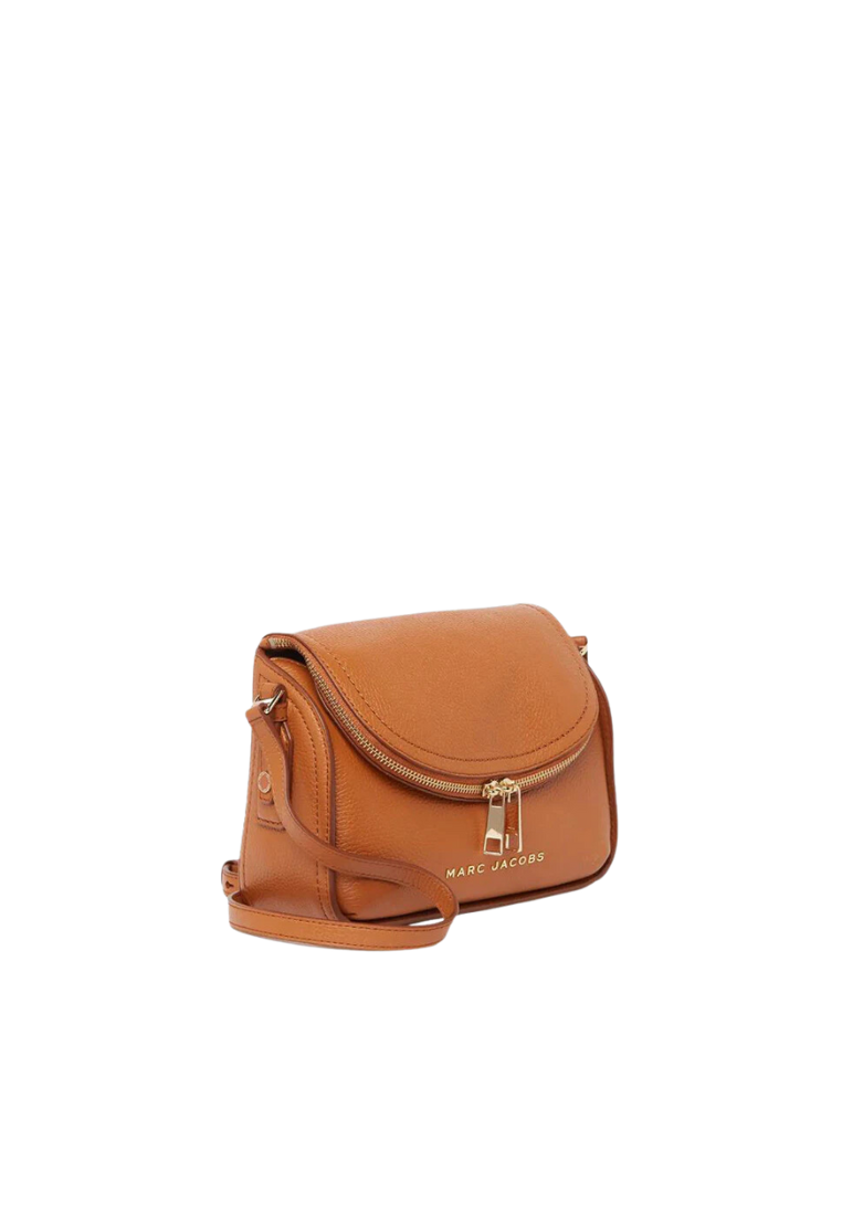 ( AS IS ) Marc Jacobs The Groove Leather M0016932 Mini Messenger In Smoked Almond