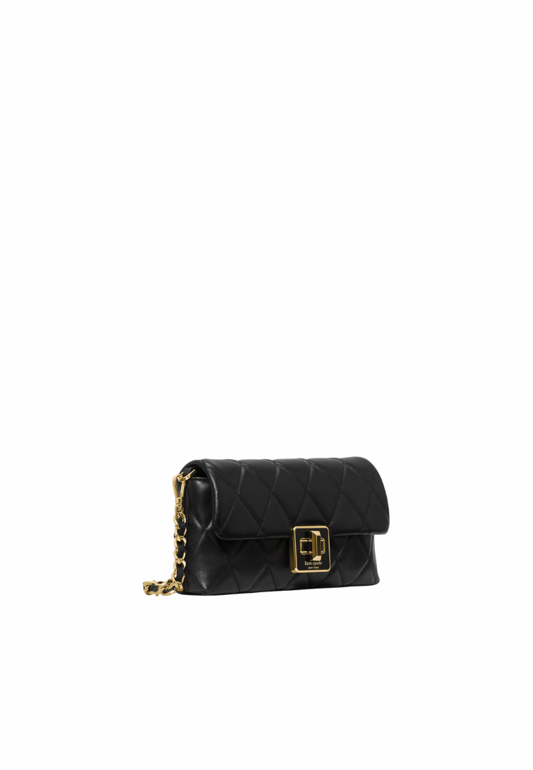 Kate Spade Carey Quilted Mini Crossbody Bag In Black KM531