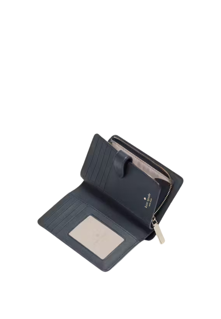 Kate Spade Spade Flower Floral Medium Bifold Wallet In Blazer Blue KK912