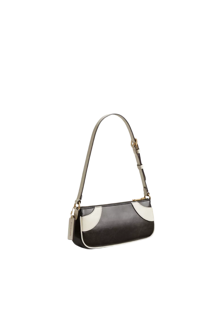 Coach Bowling Small Shoulder Bag In Black White CFB01
