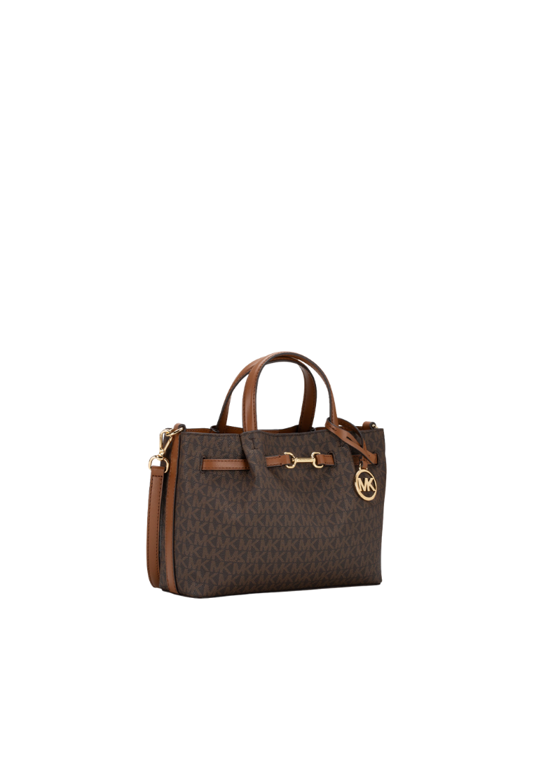 Michael Kors Carson Small Satchel Bag In Brown 35S5G2ZS5B