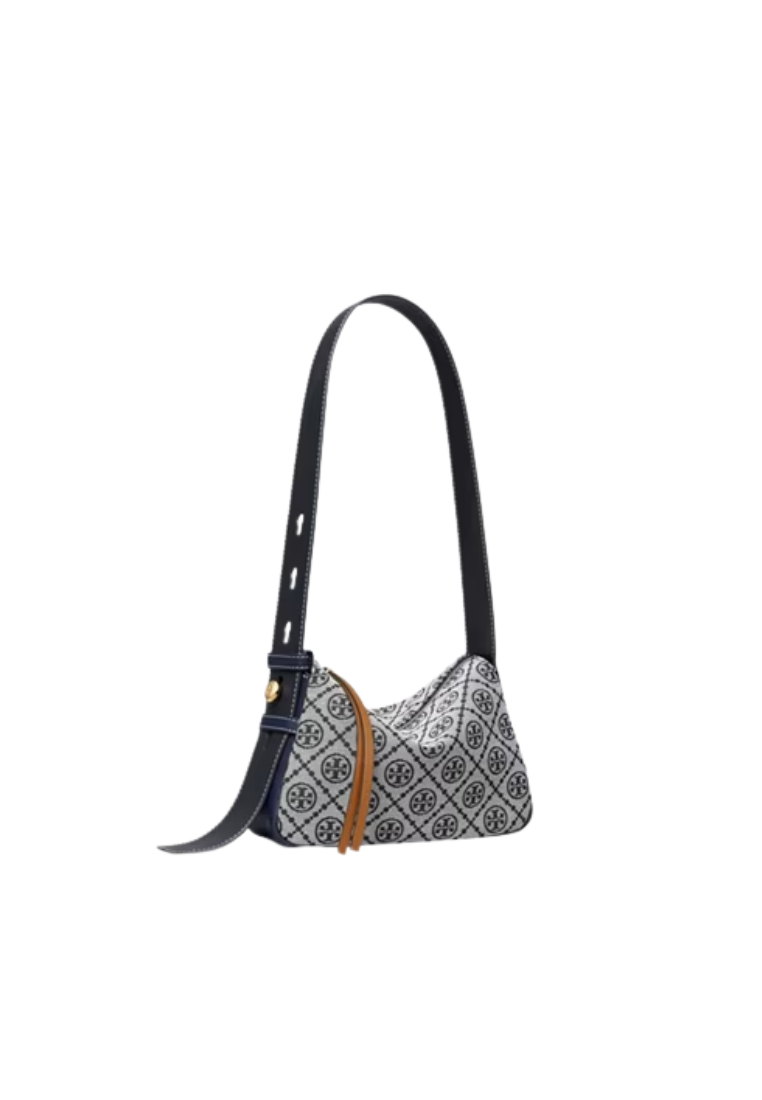 ( PREORDER ) Tory Burch Romy Monogram Crossbody Bag In Tory Navy 189821