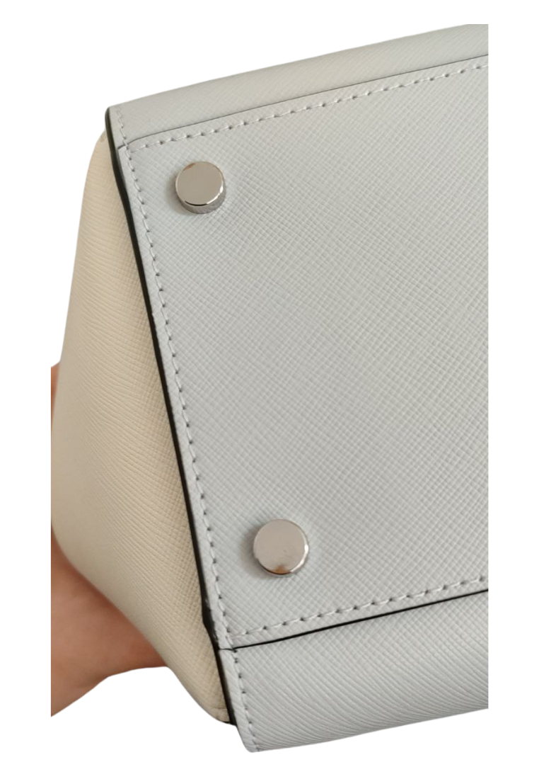 ( AS IS ) Kate Spade Madison Tote Bag Laptop In Platinum Grey KC619