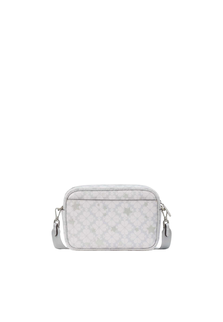 Kate Spade Flower Star Toss Mini Camera Bag In Platinum Grey KK062