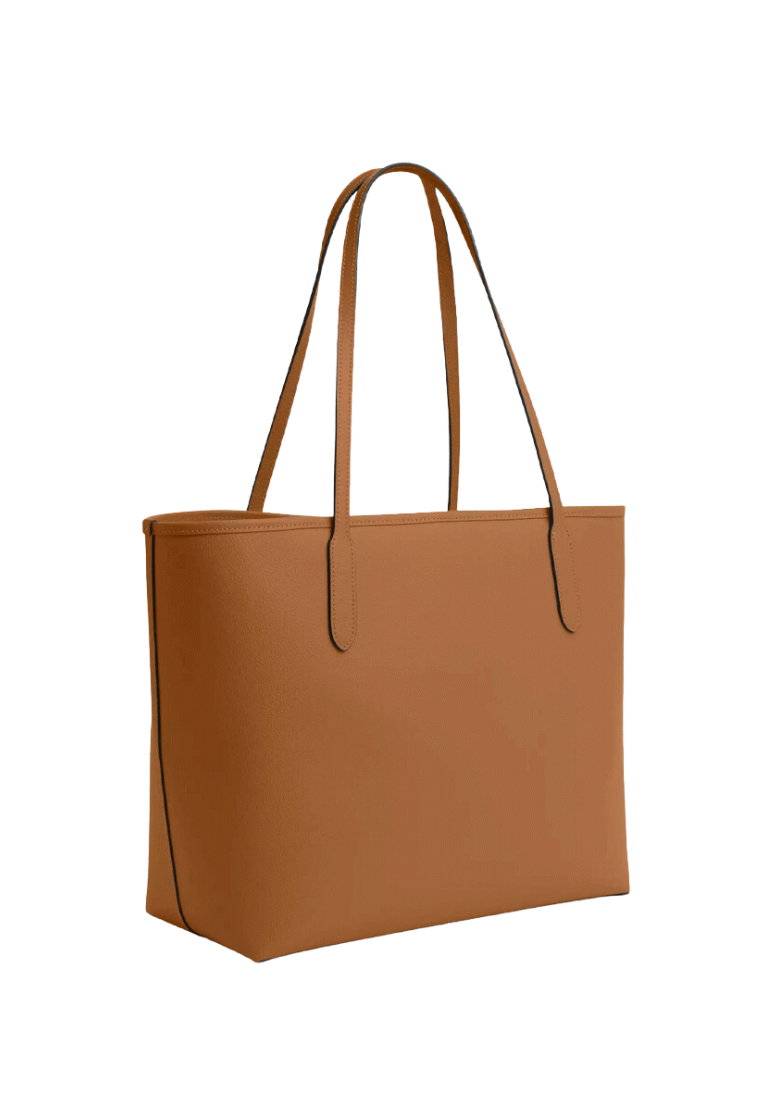 Coach City Tote Bag In Light Saddle CR111