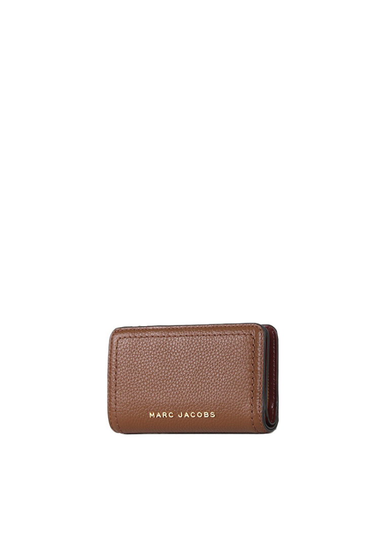 ( AS IS ) Marc Jacobs Groove Medium Bifold Wallet In Cognac S104L01SP21