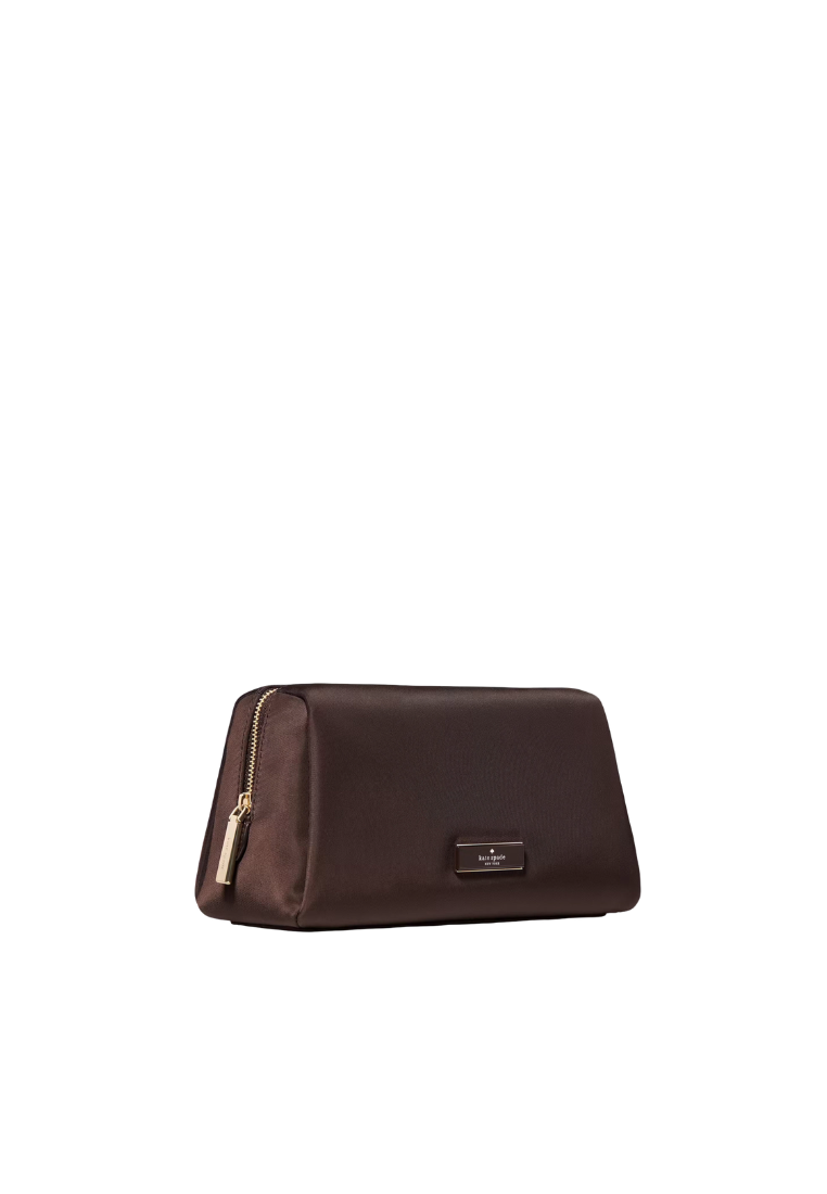 Kate Spade Carter Pouch Bag Nylon In Hot Fudge KL875