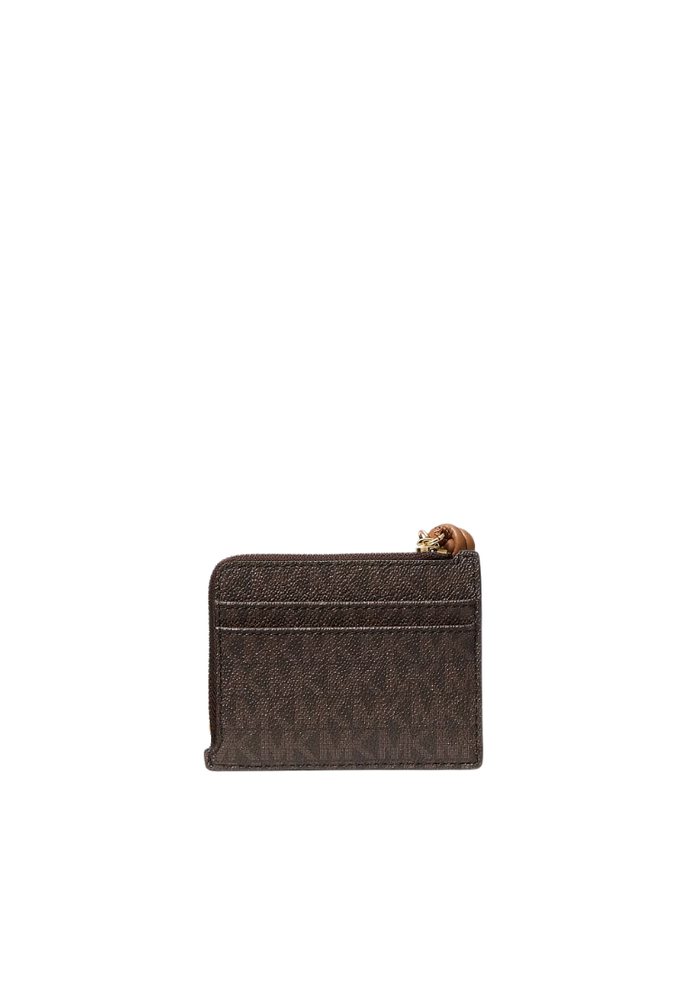 ( PREORDER ) Michael Kors Jet Set Small Card Case In Brown/Acorn 32S6GJ6W0B