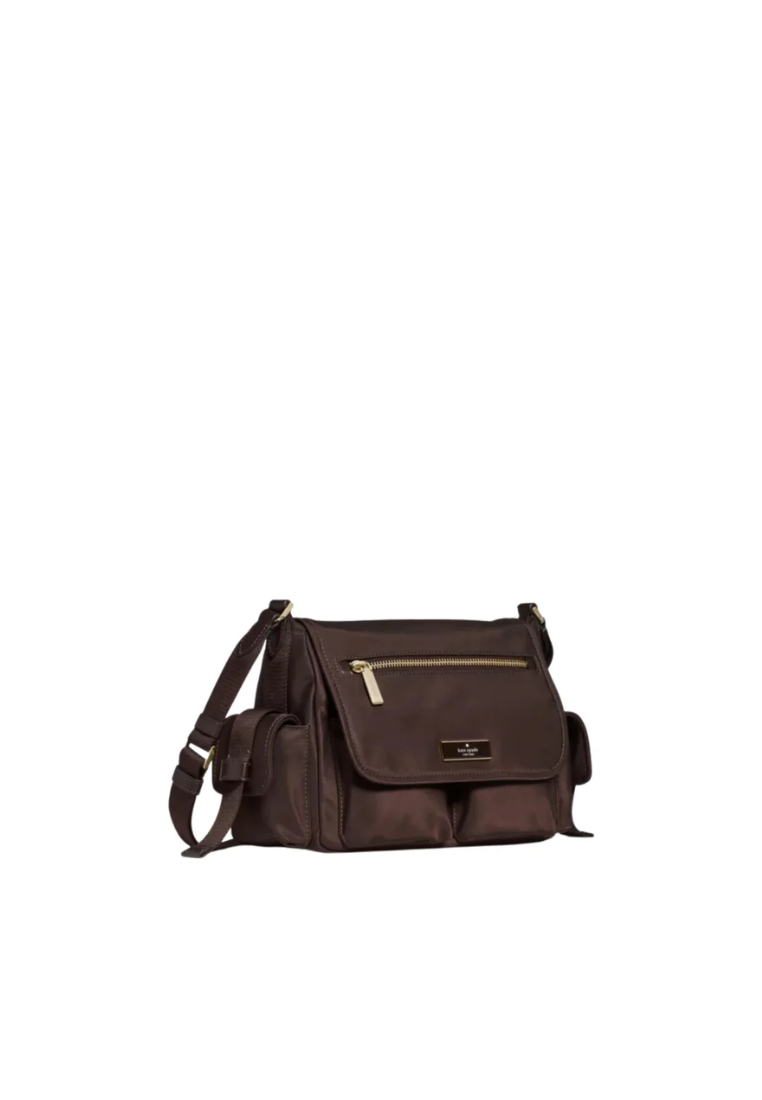 Kate Spade Carter Ksnyl Cargo Messenger Bag In Hot Fudge KN672