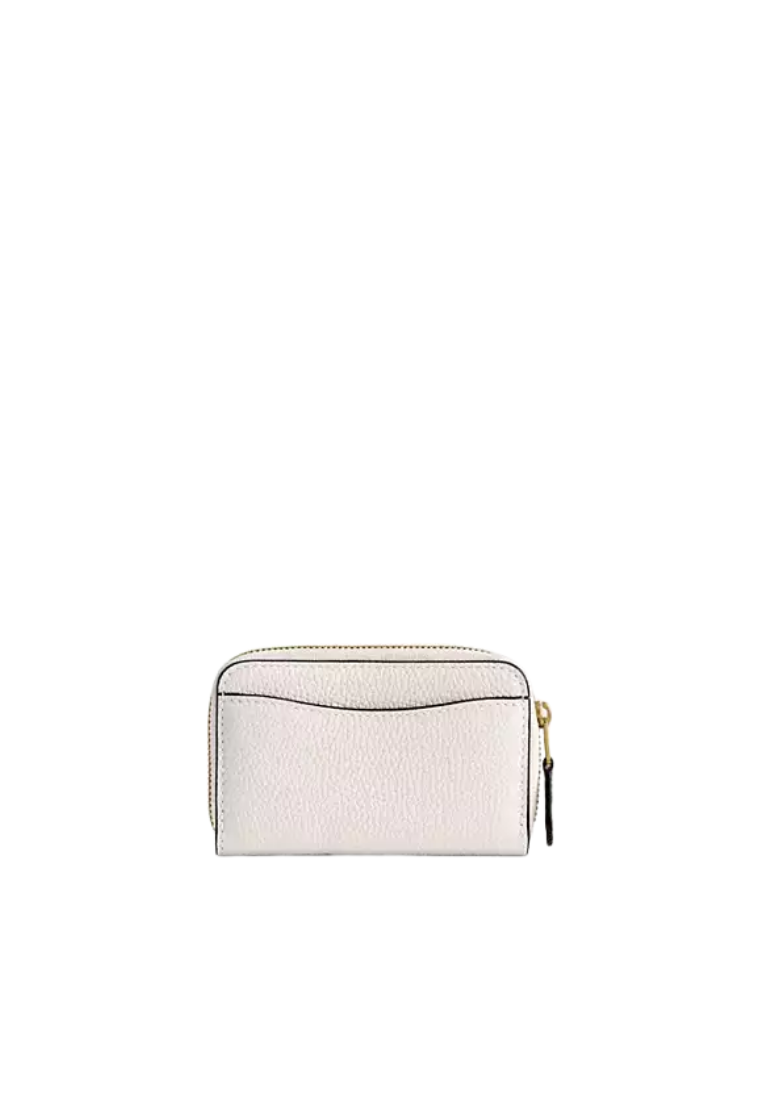 ( PREORDER ) Coach Essential Small Zip Around Card Case In Chalk CR551