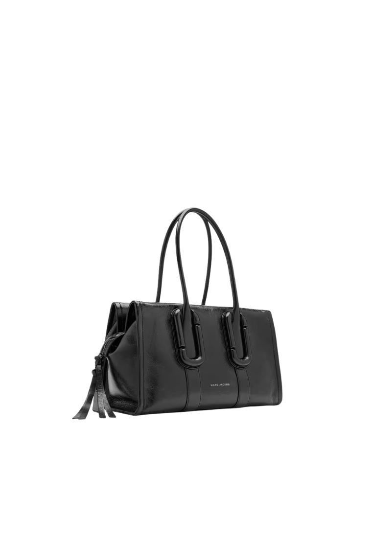 ( PREORDER ) Marc Jacobs Babe City In Crinkle Leather Tote Bag In Black 2F6HTT003H01