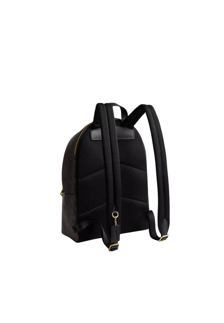 Coach Taylor Backpack In Signature Canvas In Walnut Black CDW76