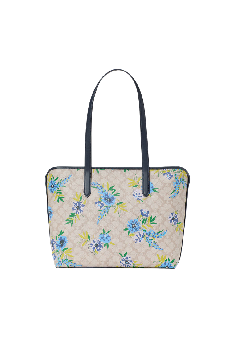 Kate Spade Spade Flower Large Tote Bag In Blazer Blue KL003Z