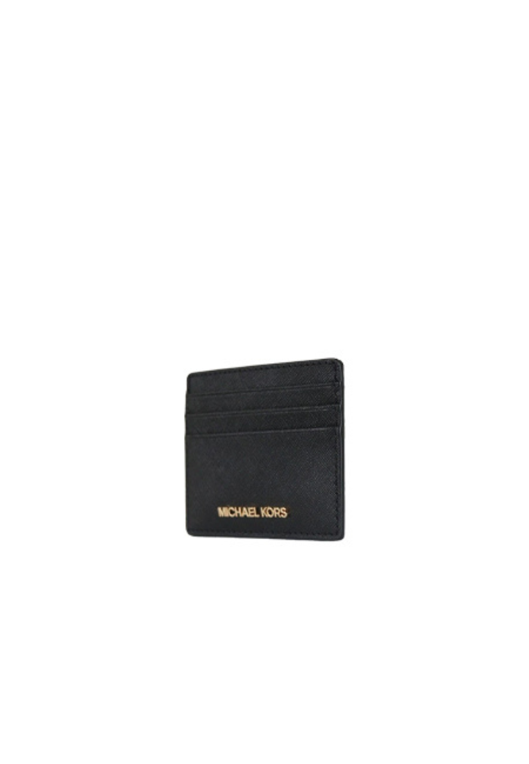 Michael Kors Jet Set Travel Card Case Saffiano Leather In Black 35H6GTVD7L