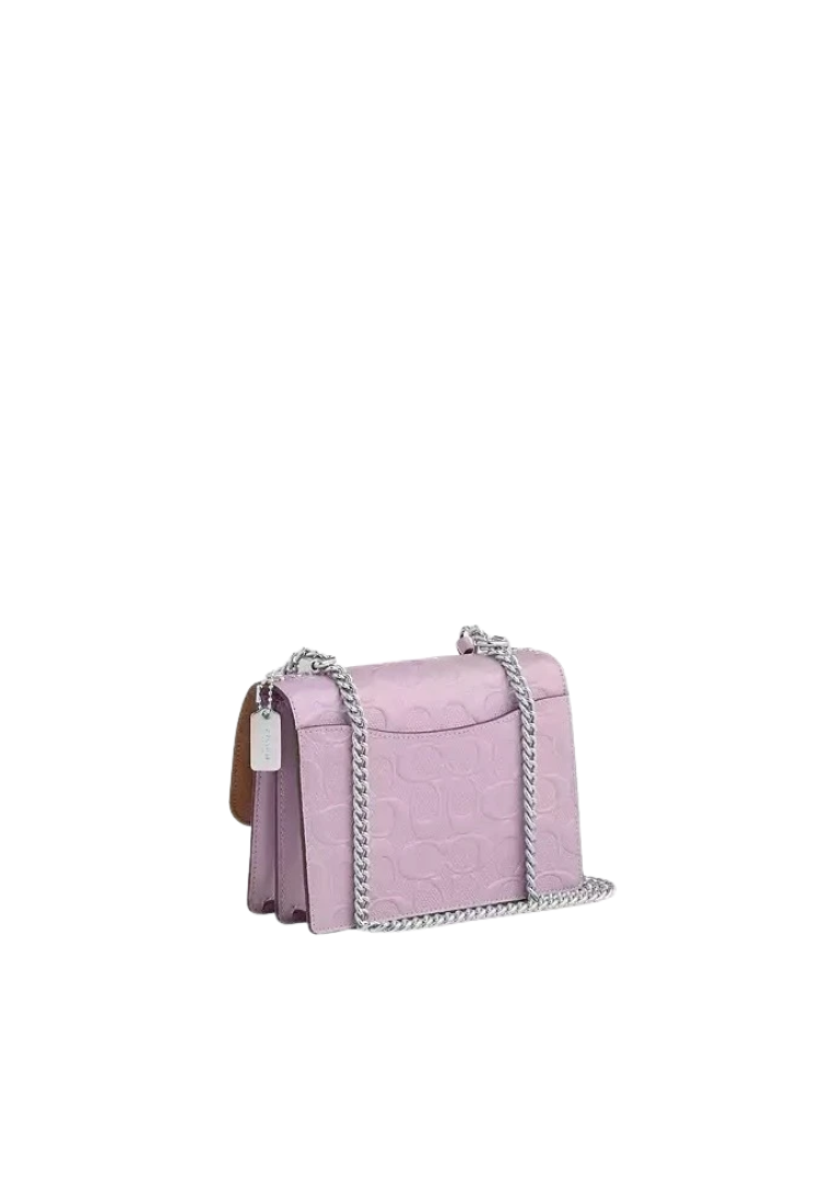 Coach Mini Klare Crossbody Bag In Signature Leather In Light Violet CDB11