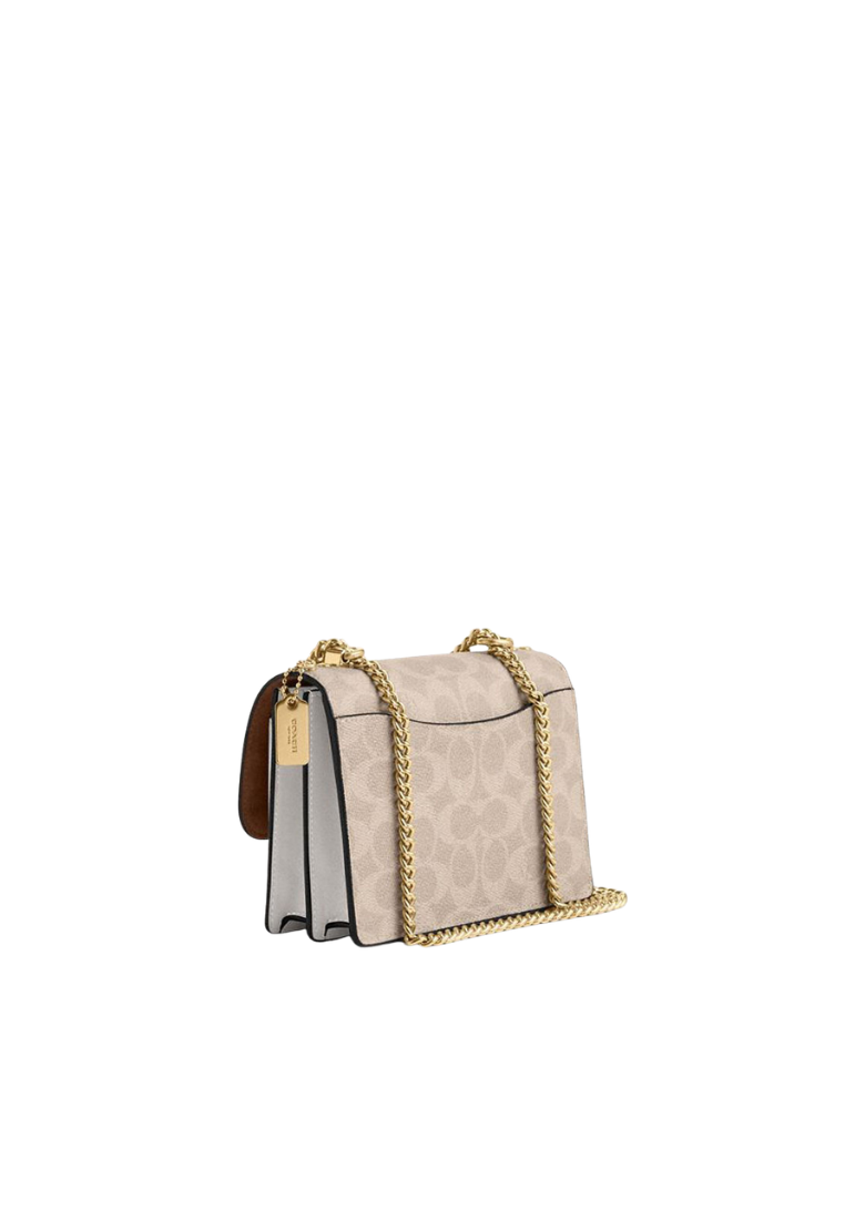 Coach Mini Klare Crossbody Bag Signature Canvas In Sand Chalk CW206
