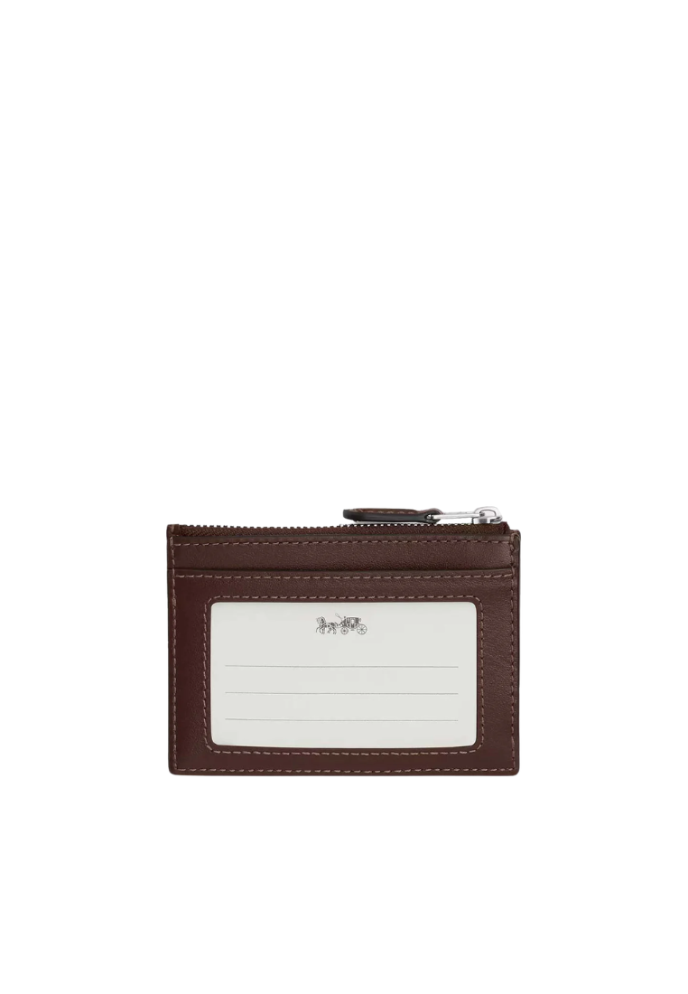Coach Mini Id Skinny Card Case In Oak Maple CU988