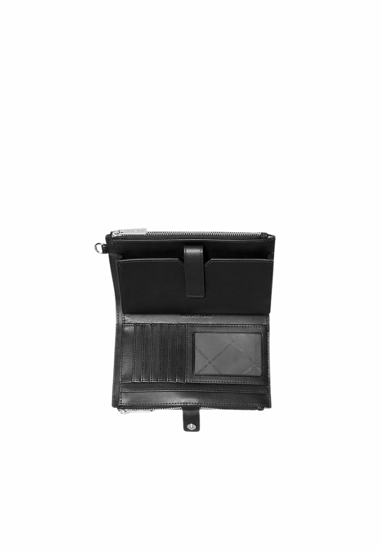 Michael Kors Jet Set Ombre Signature Logo Phone Holder Wallet In Black Multi 35F5STVW3B