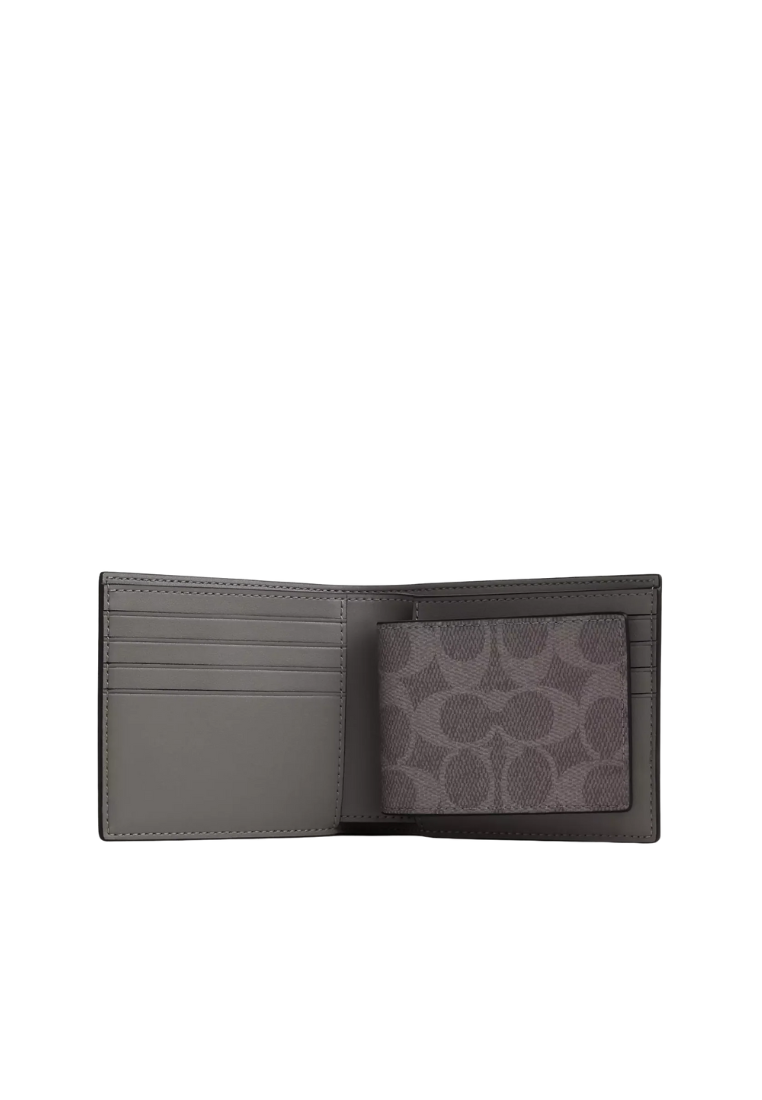 Coach 3-In-1 Wallet With Patches In Grey Multi CCG27