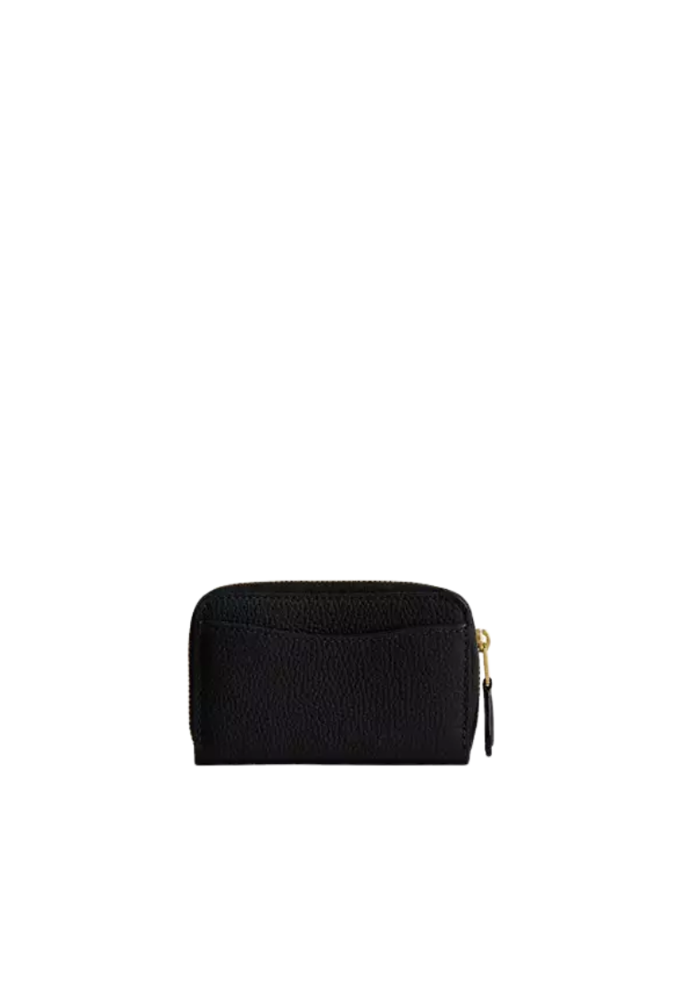 ( PREORDER ) Coach Essential Small Zip Around Card Case In Black CR551