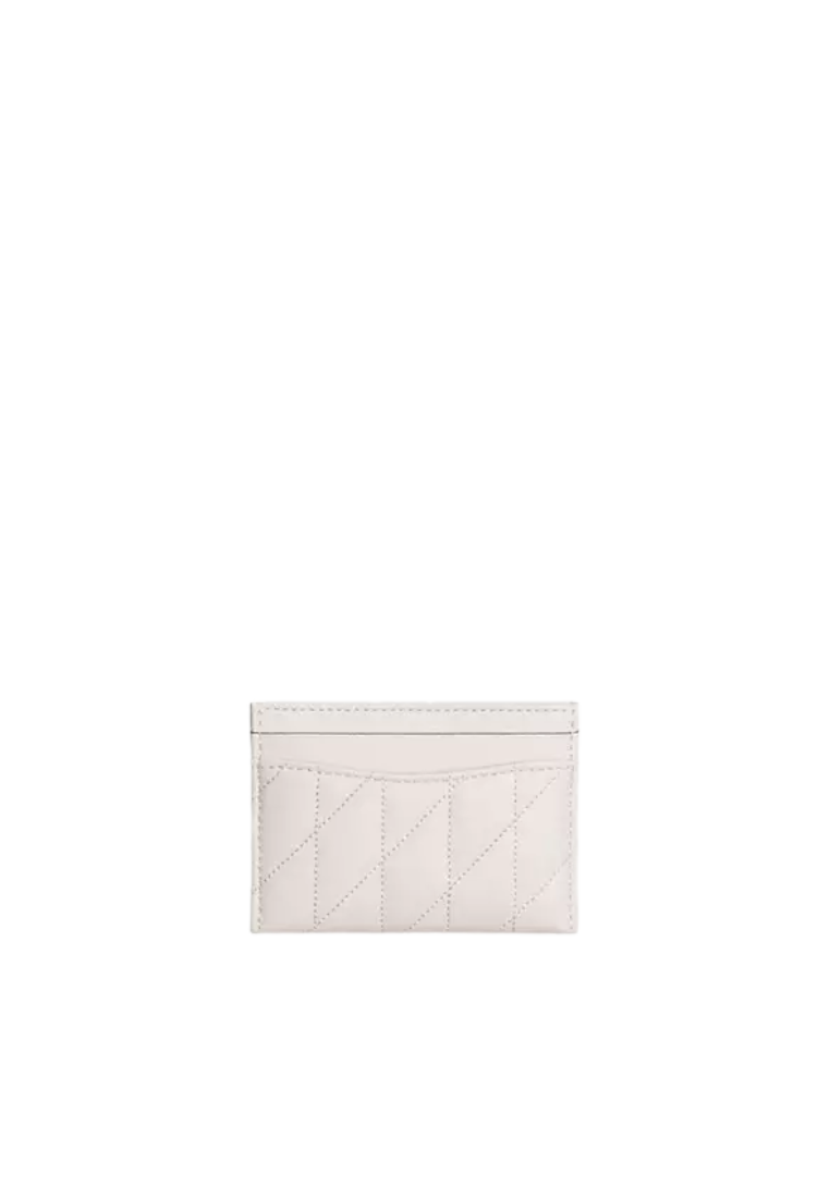 ( PREORDER ) Coach Essential With Pillow Quilting Card Case In Chalk CM434