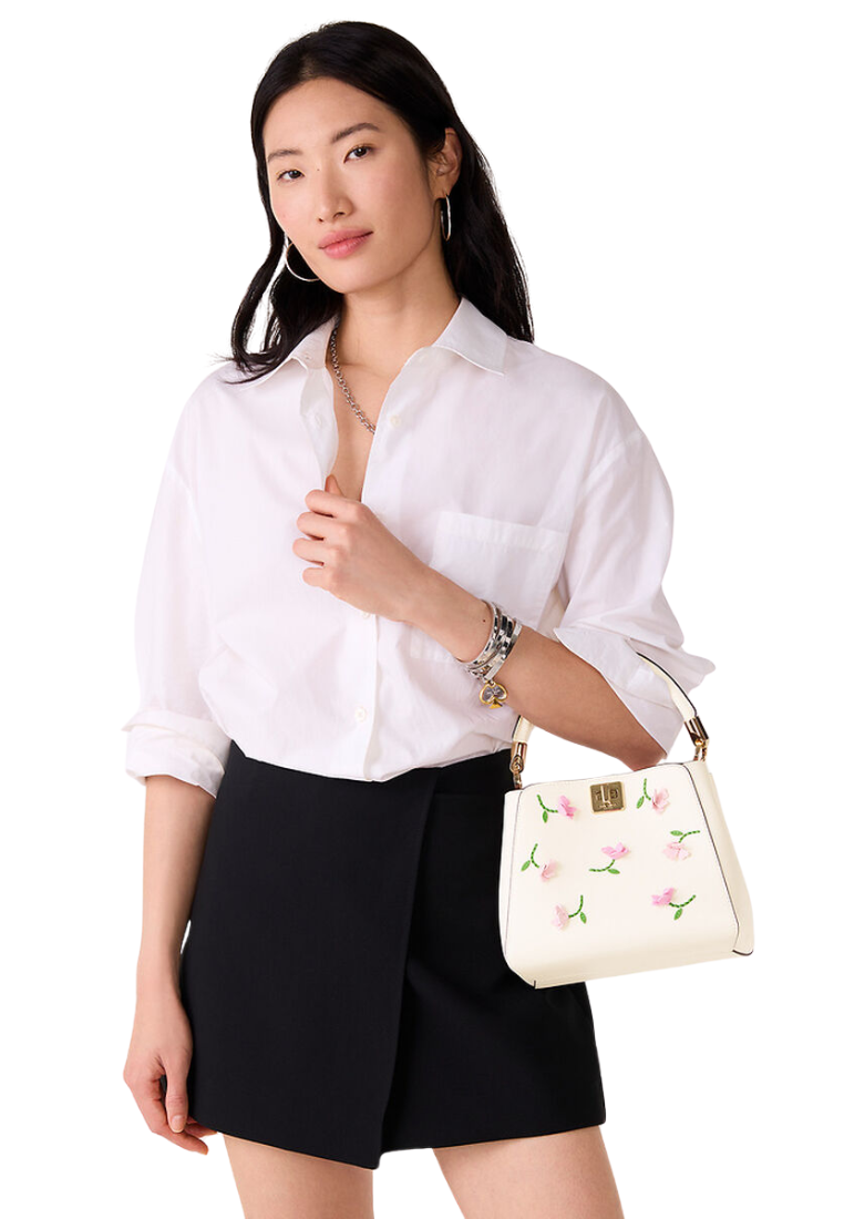 Kate Spade Phoebe Applique Small Top Handle In Meringue KK143