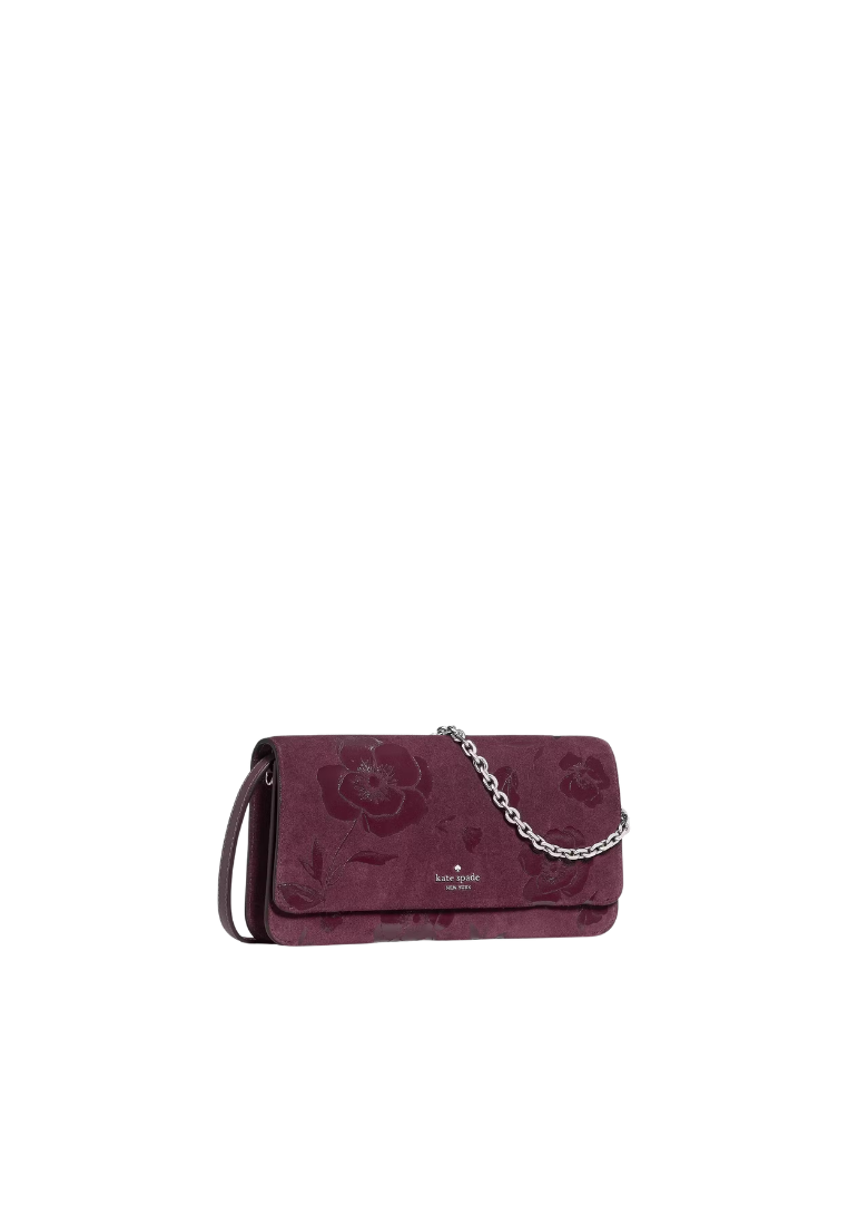 Kate Spade Ivy Floral Crossbody Bag In Deep Cherry KP313