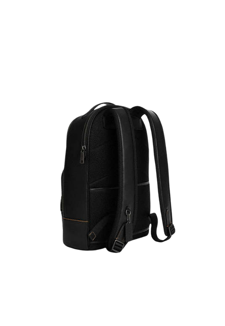Coach Ethan Backpack In Signature Canvas In Tan Black CV919