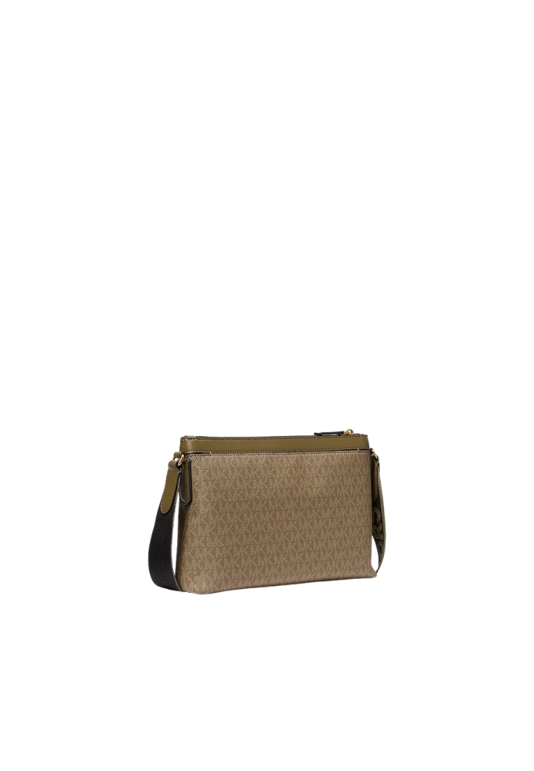 ( PREORDER ) Michael Kors Hudson Signature Logo Camera Messenger Bag In Loden 33F6GHDM1B