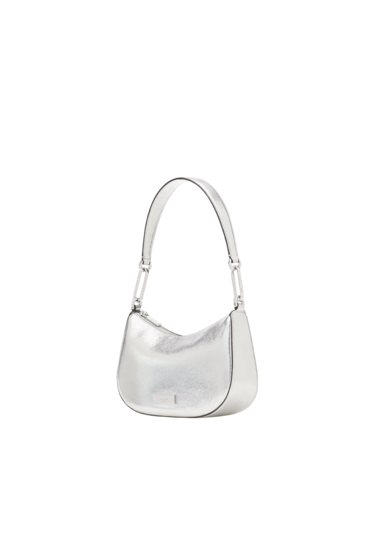 Kate Spade Nina Metallic Shoulder Bag In Silver KI947