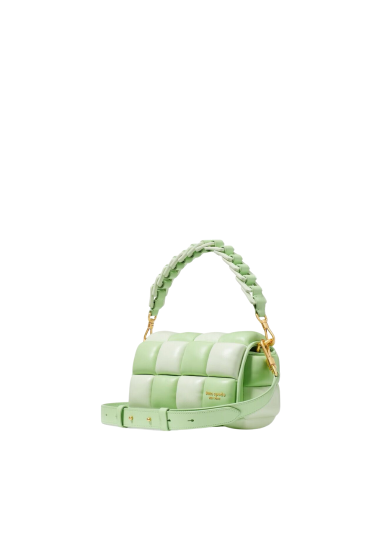 Kate Spade Boxxy Colorblocked Crossbody Bag East West In Serene Green KF808