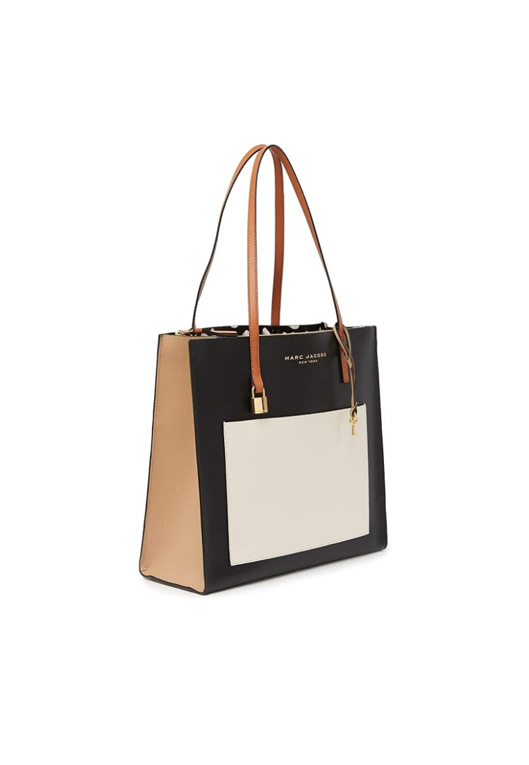 Marc Jacobs The Grind Colorblocked M0016131 Tote Bag In Smoked Almond Multi