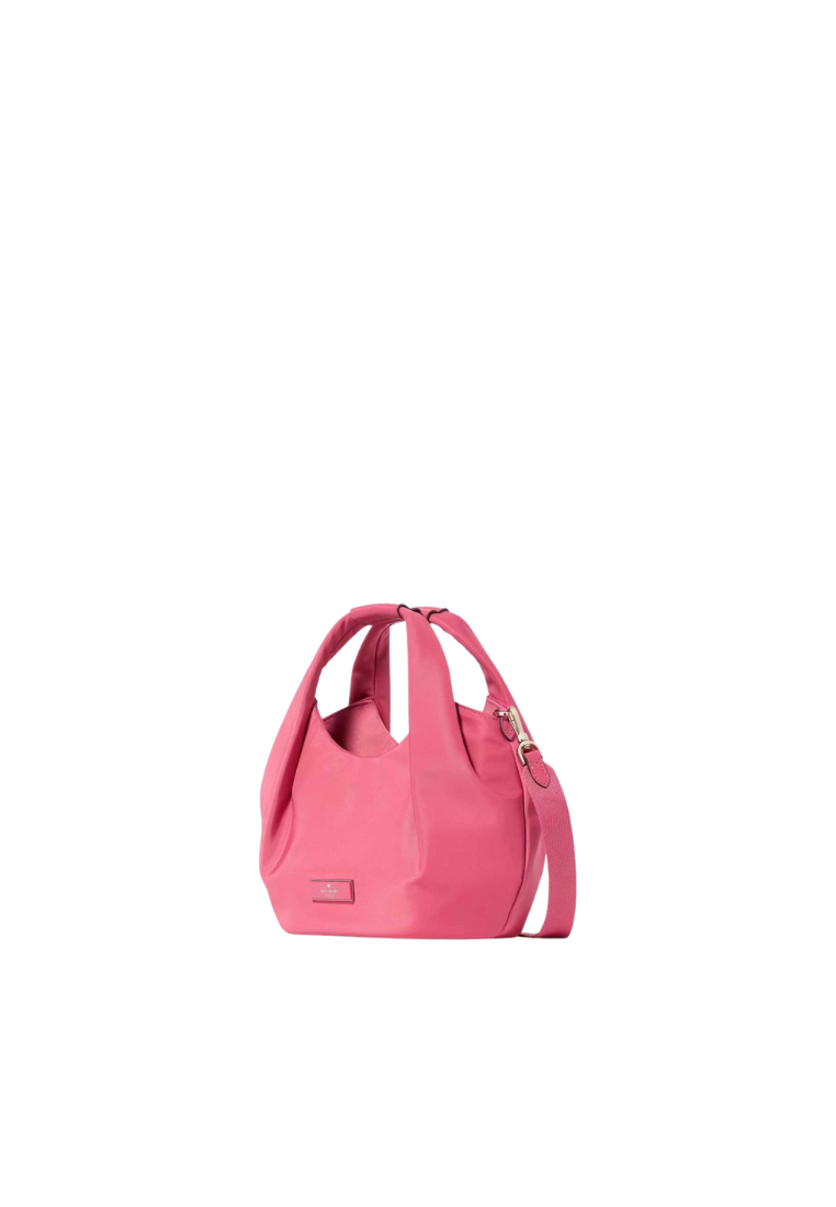 Kate Spade Carter Nylon Small Pleated Crossbody Bag In Rose Oil KL965