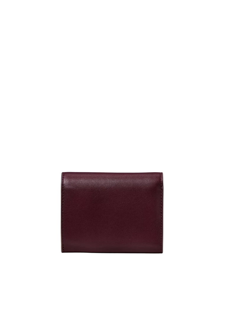 Kate Spade Floral Small L-Zip Flap Wallet In Grenache KP331