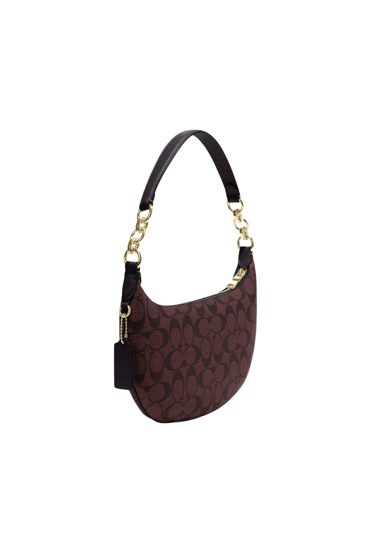Coach Payton Shoulder Bag In Brown Black CE620