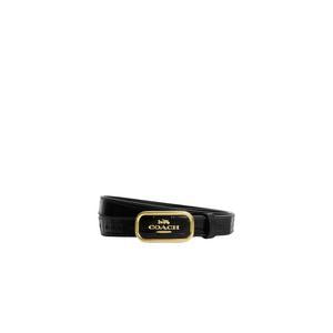 Coach Signature Buckle Cut To Size Morgan Belts In Black CR913