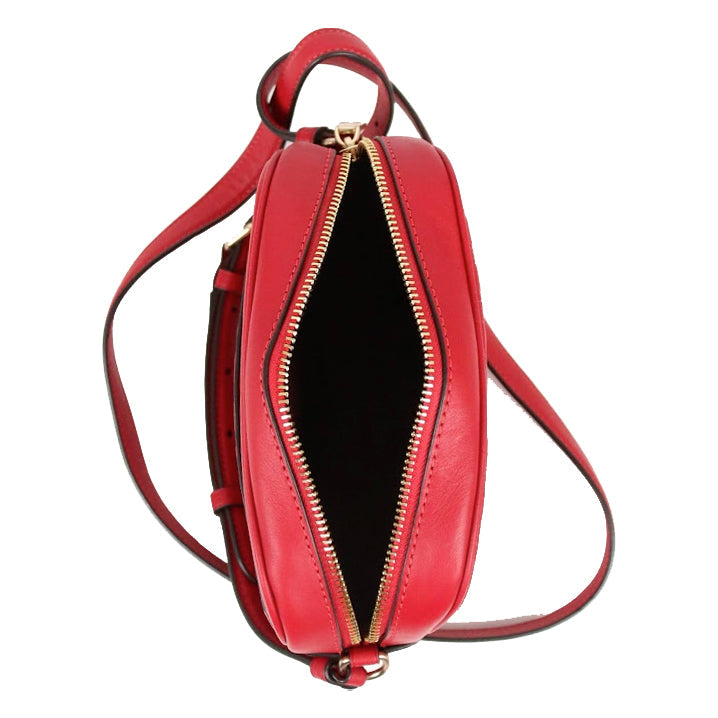 ( AS IS ) Coach Mini Jamie CC943 Camera Bag Signature Leather in Red
