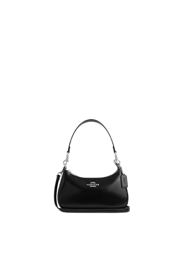 ( PREORDER ) Coach Teri Shoulder Shoulder Bag In Silver Black CV938