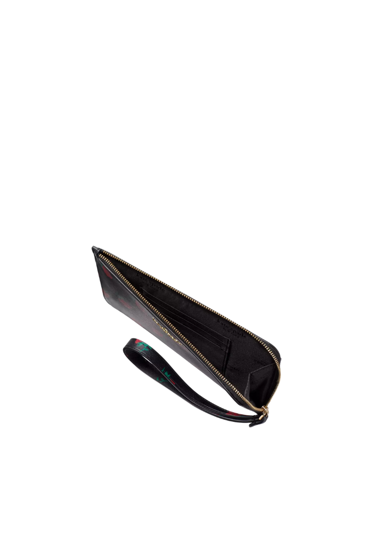 Kate Spade Lucy Medium L-Zip Wristlet In Black Multi KE634