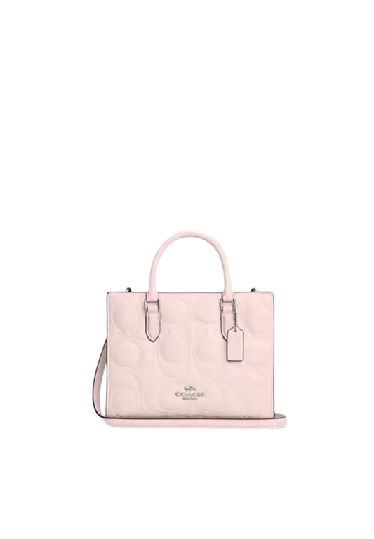 ( PREORDER ) Coach Maggie Small Tote Bag Tote Bag In Silver Blush CY670