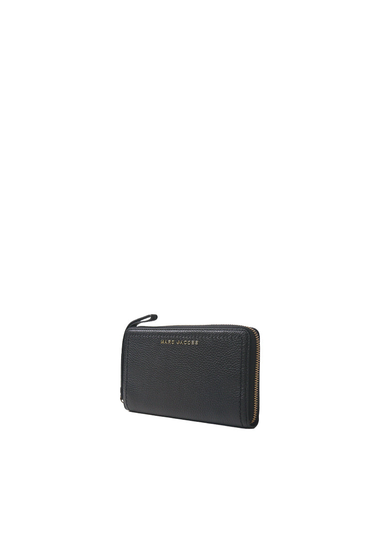 Marc Jacobs Zip Around Wallet With Wristlet Strap In Black S104L01FA21