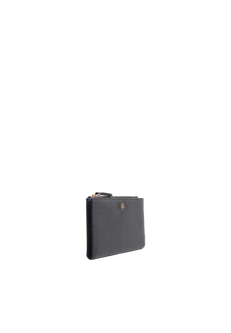 Tory Burch Blake Slim Wallet In Black Devorn Sand 177027