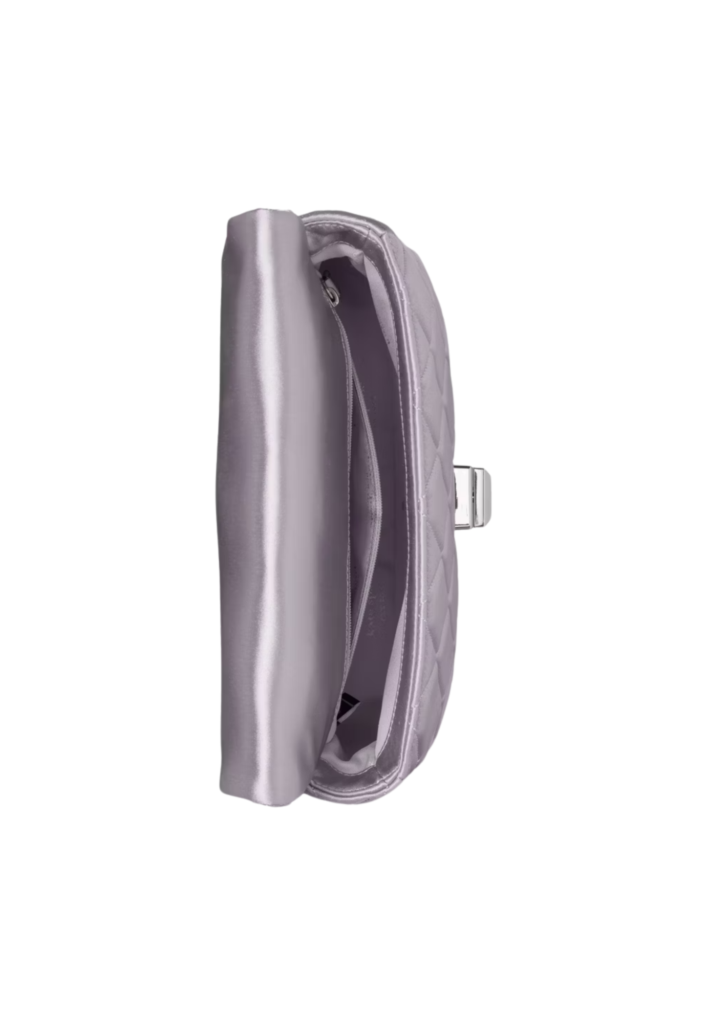 Kate Spade Carey Quilted Satin Small Flap Shoulder Bag In Gravel Grey KN217