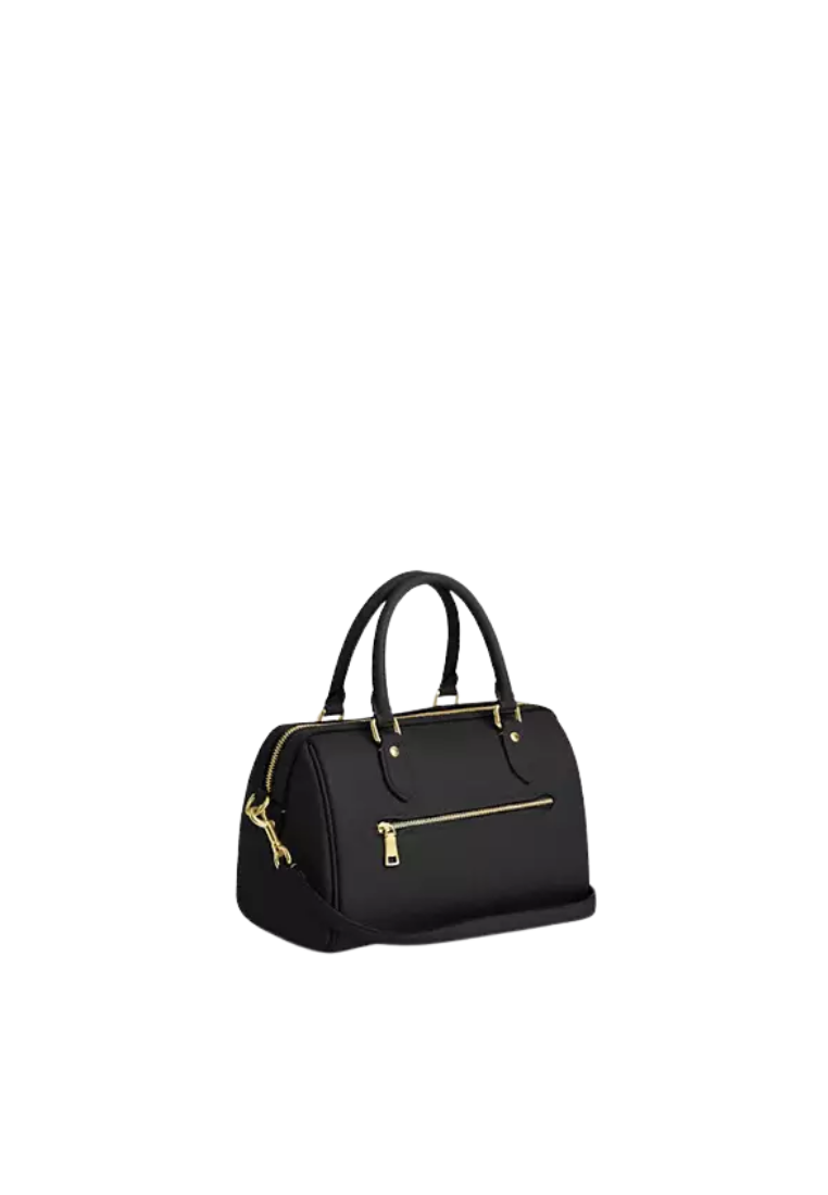 ( PREORDER ) Coach Rowan Satchel Bag In Gold Black CV962